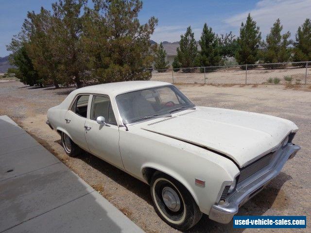 Chevrolet Chevy Nova American Nevada Usa 1969 4 Door