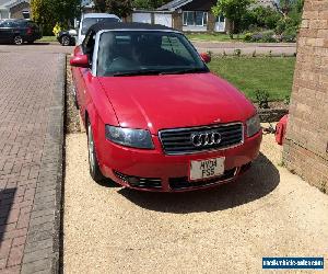 2004 AUDI A4 RED CONVERTABLE-  2.4l - PRICED TO SELL