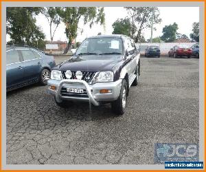 2002 Mitsubishi Triton MK GLS (4x4) Purple Manual 5sp M Dual Cab Utility