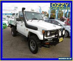 1998 Toyota Landcruiser HZJ75RP (4x4) White Manual 5sp M Cab Chassis for Sale