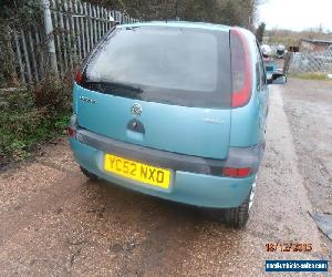 2002 VAUXHALL CORSA CLUB 12V SEMI AUTO GREEN JUST 30K MILES