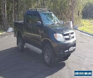 BLACK 2008 TOYOTA HILUX DUEL CAB V6 MAN PROJECT NEEDS ENGINE DAMAGED 