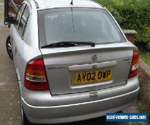 2002 VAUXHALL ASTRA SXI 16V SILVER