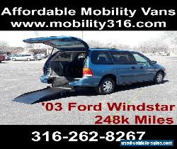 2003 Ford Windstar Wheelchair Handicap Mobility Handicapped Ramp for Sale