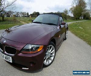 BMW Z4 2004 Merlot Red, recent MOT, 38,000 miles only, FSH