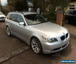 BMW 525d se touring auto silver with black leather trim years mot 