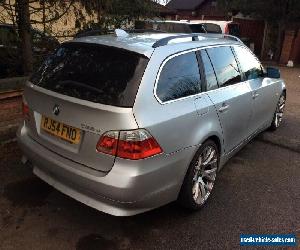 BMW 525d se touring auto silver with black leather trim years mot 