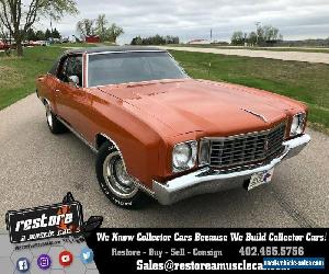 1972 Chevrolet Monte Carlo 350 - 4 speed, Hugger Orange, Mint  Restored