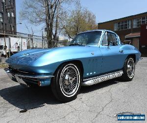 1965 Chevrolet Corvette Nassau blue Covette knock off wheels, side pipes