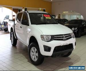 2011 Mitsubishi Triton GLX MN MY11 White Manual M Dual Cab Utility