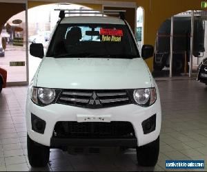 2011 Mitsubishi Triton GLX MN MY11 White Manual M Dual Cab Utility