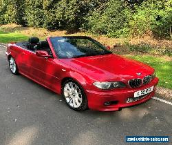 BMW Convertible 320Cd E46 M Sport 2005 Manual in Imola Red 2 (405) for Sale