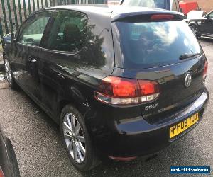 2009 VW GOLF 1.4 TSI GT 3 DOOR BLACK 1 OWNER SPARES OR REPAIR DAMAGED NON-RUNNER