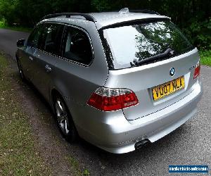 2007 07 BMW 530 d SE TOURING 6 SPEED  MANUAL,NAV,HFS,ALLOYS,PDC,SILVER,BLACKLTHR