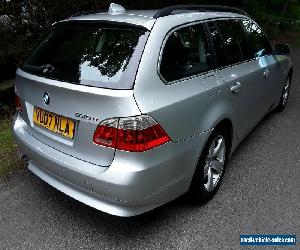 2007 07 BMW 530 d SE TOURING 6 SPEED  MANUAL,NAV,HFS,ALLOYS,PDC,SILVER,BLACKLTHR