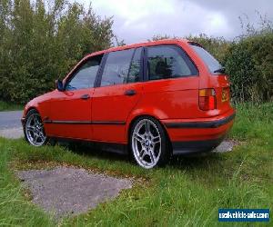 1996 BMW E36 318i Touring Hellrot Red Modified