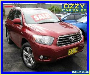 2009 Toyota Kluger GSU40R KX-S (FWD) Red Automatic 5sp A Wagon