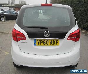 2010/60 VAUXHALL MERIVA EXCLUSIV 1.4 MPV , WHITE/BLACK INTERIOR