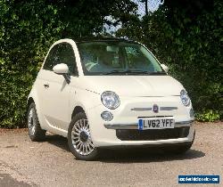 2012 (62) FIAT 500 1.2 LOUNGE 3 door Hatchback in Bossa Nova WHITE, LONG MOT for Sale