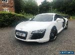 2008 Audi R8 v8 manual Ibis White Mag ride, carbon blades, Bang and Olufsen for Sale