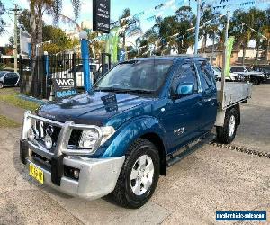 2008 Nissan Navara D40 ST-X Blue Manual M Cab Chassis