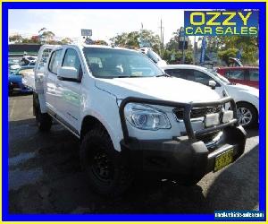 2013 Holden Colorado RG LX (4x4) White Manual 5sp M Crewcab