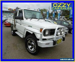 1996 Toyota Landcruiser HZJ75RP (4x4) White Manual 5sp M Cab Chassis