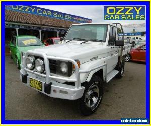 1996 Toyota Landcruiser HZJ75RP (4x4) White Manual 5sp M Cab Chassis