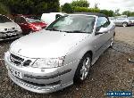 2006 SAAB 9-3 AERO V6 2.8cc   IN  SILVER  GREY LEATHER TRIM  STARTS THEN STOPS for Sale