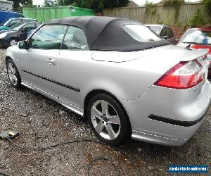 2006 SAAB 9-3 AERO V6 2.8cc   IN  SILVER  GREY LEATHER TRIM  STARTS THEN STOPS