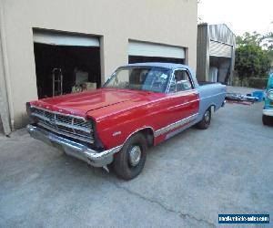 1967 FORD RANCHERO UTE PROJECT 2 OWNER FACTORY RED LOTS OF MONEY SPENT V8 AUTO  for Sale