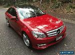 2010 Mercedes-Benz C250 W204 MY10 CGI Avantgarde Magma Red Automatic 5sp A for Sale