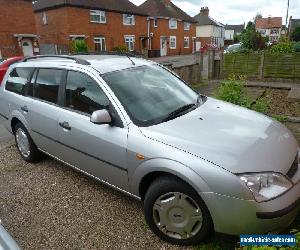 2001 FORD MONDEO SILVER SPARES OR REPAIR.