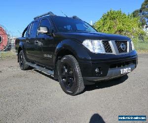 2009 Nissan Navara D40 Titanium Black Automatic 5sp A 4D UTILITY