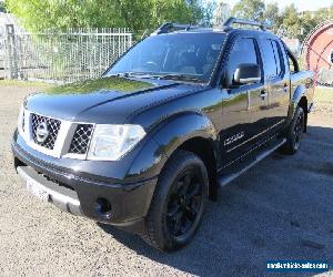 2009 Nissan Navara D40 Titanium Black Automatic 5sp A 4D UTILITY