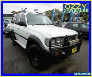 1997 Toyota Landcruiser GXL (4x4) White Manual 5sp M Wagon