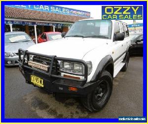 1997 Toyota Landcruiser GXL (4x4) White Manual 5sp M Wagon