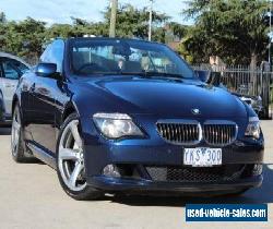 2008 BMW 650i E63 MY08 50I Deep Sea Blue Automatic 6sp A Convertible for Sale