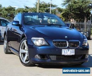 2008 BMW 650i E63 MY08 50I Deep Sea Blue Automatic 6sp A Convertible