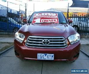 2008 Toyota Kluger GSU40R KX-R (FWD) 7 Seat Maroon Automatic 5sp A Wagon