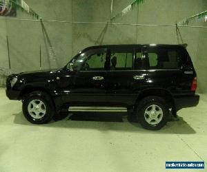 2002 Toyota Landcruiser HDJ100R GXL Black Automatic 5sp A Wagon