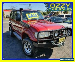 1991 Toyota Landcruiser Sahara (4x4) Red Automatic 4sp A Wagon