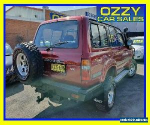 1991 Toyota Landcruiser Sahara (4x4) Red Automatic 4sp A Wagon