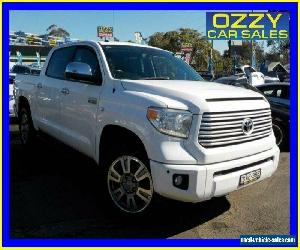 2015 Toyota Tundra DTS GEN 2 Platinum White 6SPD AUTOMATIC 4X4 Dual Cab Pick-up