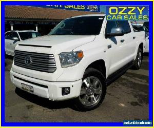 2015 Toyota Tundra DTS GEN 2 Platinum White 6SPD AUTOMATIC 4X4 Dual Cab Pick-up