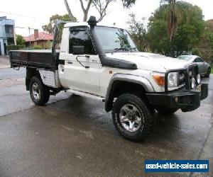 2011 Toyota Landcruiser VDJ79R 09 Upgrade GXL (4x4) White Manual 5sp M