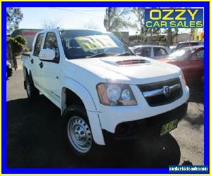 2010 Holden Colorado RC MY10 LX (4x4) White Manual 5sp M Crewcab