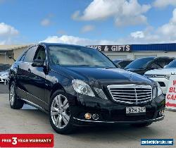 2011 Mercedes-Benz E220 CDI Black Automatic A Sedan for Sale