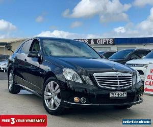 2011 Mercedes-Benz E220 CDI Black Automatic A Sedan