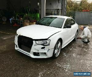 2012 12 REG AUDI A5 S LINE 5dr WHITE 2.0 DIESEL MANUAL DAMAGED SALVAGE